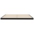 Estructura de cama de madera maciza de pino negro 200x200