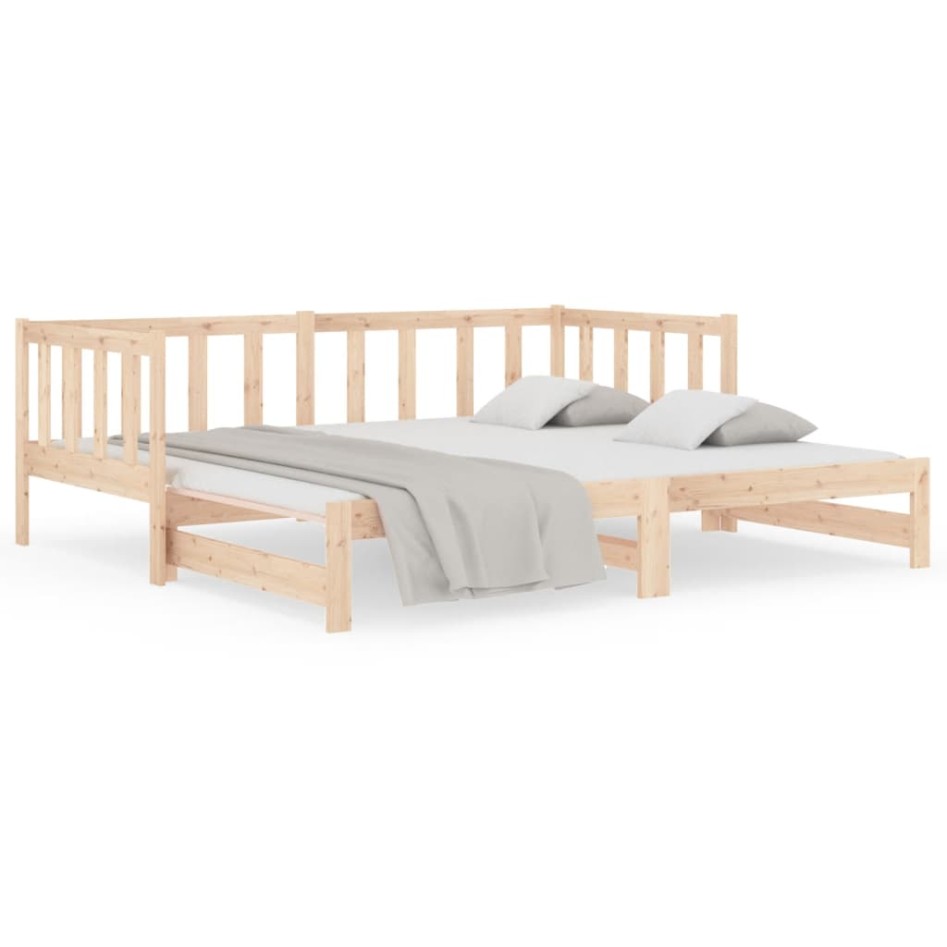 Sofá cama extraíble madera maciza de pino 2x(90x190)