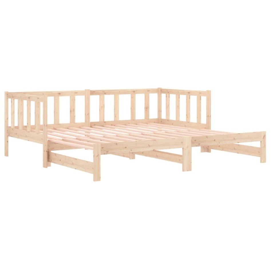 Sofá cama extraíble madera maciza de pino 2x(90x190)