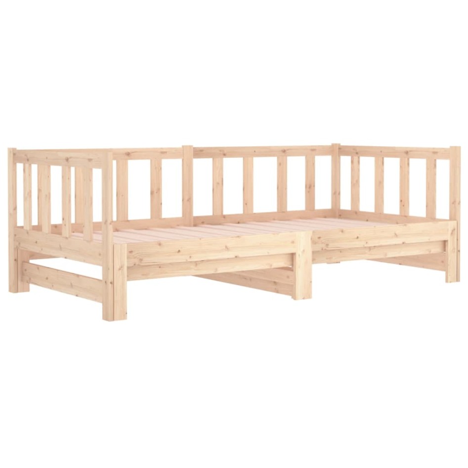 Sofá cama extraíble madera maciza de pino 2x(90x190)