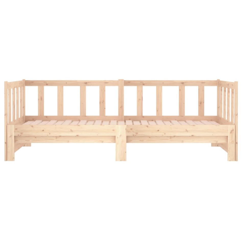 Sofá cama extraíble madera maciza de pino 2x(90x190)