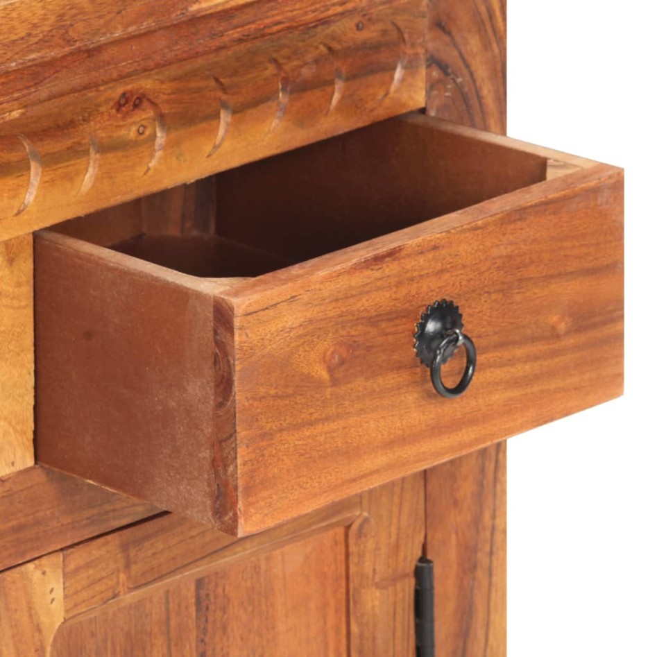 Aparador de madera maciza de acacia 63x30x75