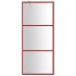Mampara puerta de ducha vidrio transparente ESG rojo 90x195