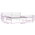 Estructura de cama madera maciza negro Supe King 180x200