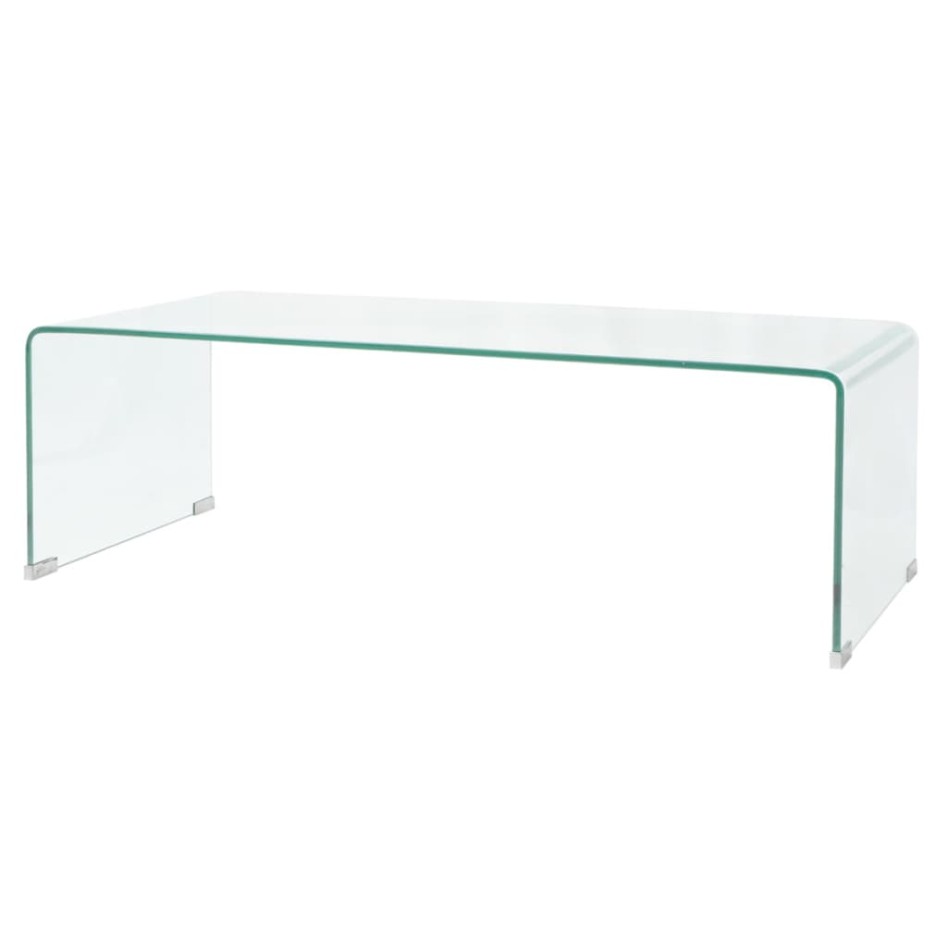 Mesa de centro vidrio templado 98x45x30 cm