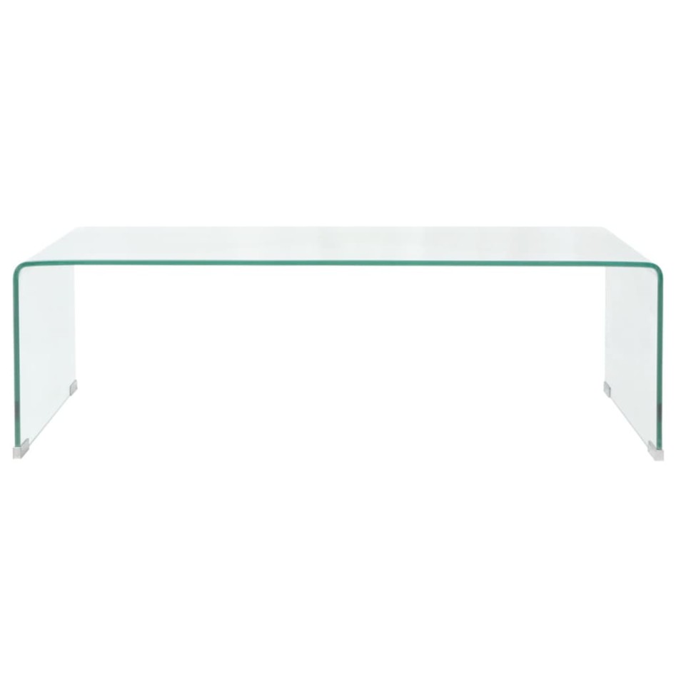 Mesa de centro vidrio templado 98x45x30 cm