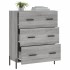Aparador de madera de ingeniería gris Sonoma 69,5x34x90