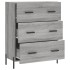 Aparador de madera de ingeniería gris Sonoma 69,5x34x90