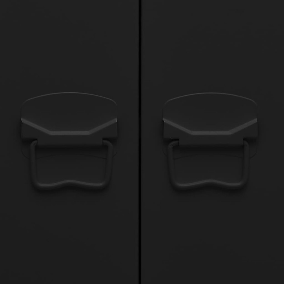 Estantería industrial acero negro 80x32x180