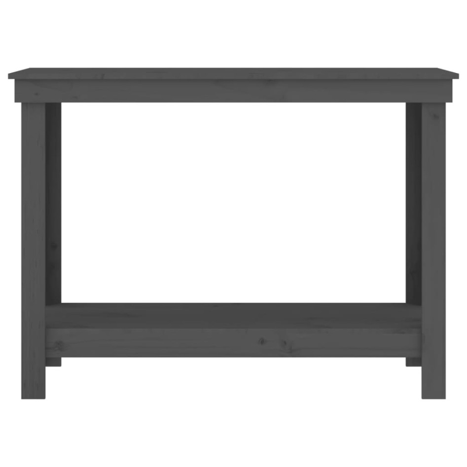 Banco de trabajo de madera maciza de pino gris 110x50x80
