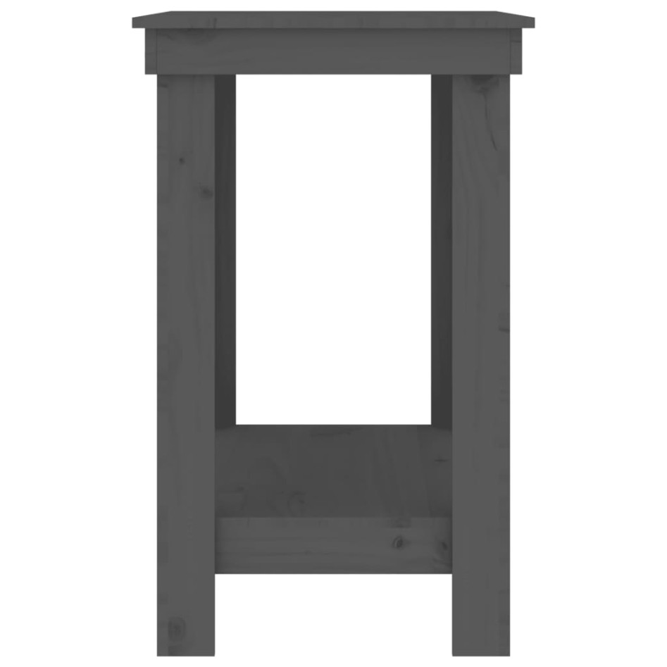 Banco de trabajo de madera maciza de pino gris 110x50x80