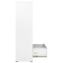 Armario archivador de acero blanco 90x46x164