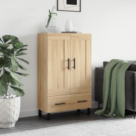 Aparador alto madera de ingeniería roble Sonoma 69,5x31x115