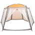 Carpa para piscina de tela gris 660x580x250