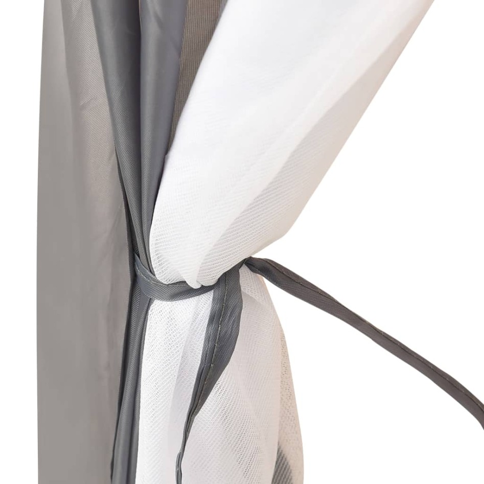 Carpa para piscina de tela gris 660x580x250