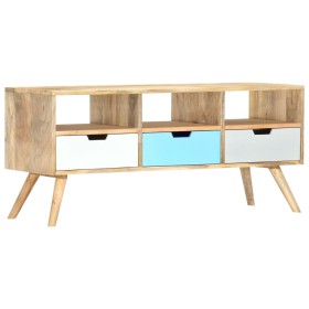 Mueble para TV de madera maciza de mango 110x35x48
