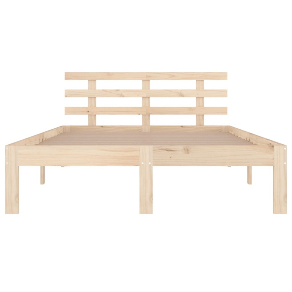 Estructura de cama madera maciza 120x200