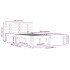 Estructura de cama madera maciza 120x200
