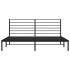 Estructura de cama con cabecero metal negro 183x213