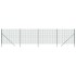 Cerca de alambre de acero galvanizado verde 2x10