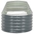 Arriate de acero galvanizado gris 320x80x44