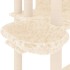 Rascador para gatos con postes de sisal crema 191