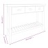 Mesa consola de madera maciza de abeto 110x35x80