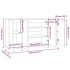 Aparador de madera contrachapada blanco 135x41x75