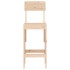 Taburetes de cocina 2 uds madera maciza pino 40x48,5x115,5