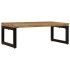 Mesa de centro madera maciza de mango y acero 100x50x35