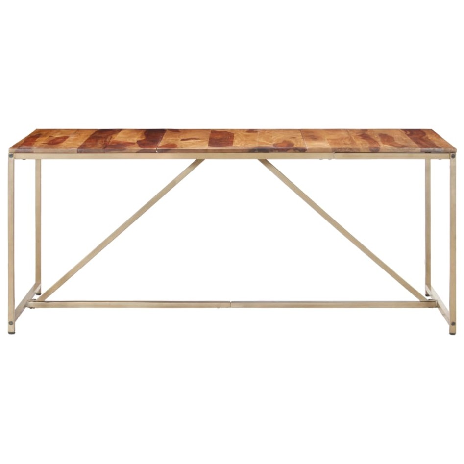 Mesa de comedor de madera maciza de sheesham 180x90x76