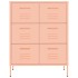 Armario de almacenamiento acero rosa 80x35x101,5
