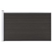Panel de valla WPC negro 175x105 cm