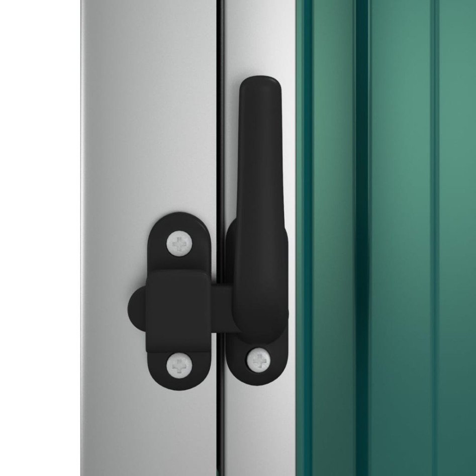 Cobertizo de herramientas jardín acero galvanizado 88x89x161