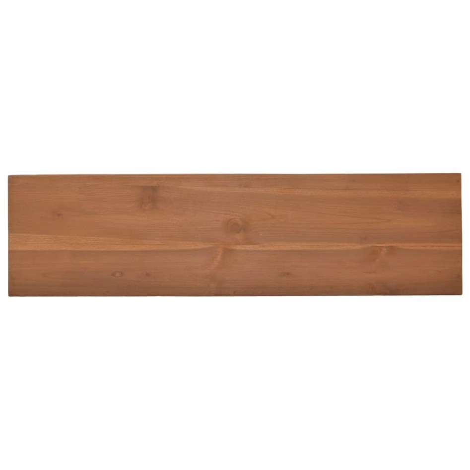 Mesa consola de madera maciza de teca 110x30x79