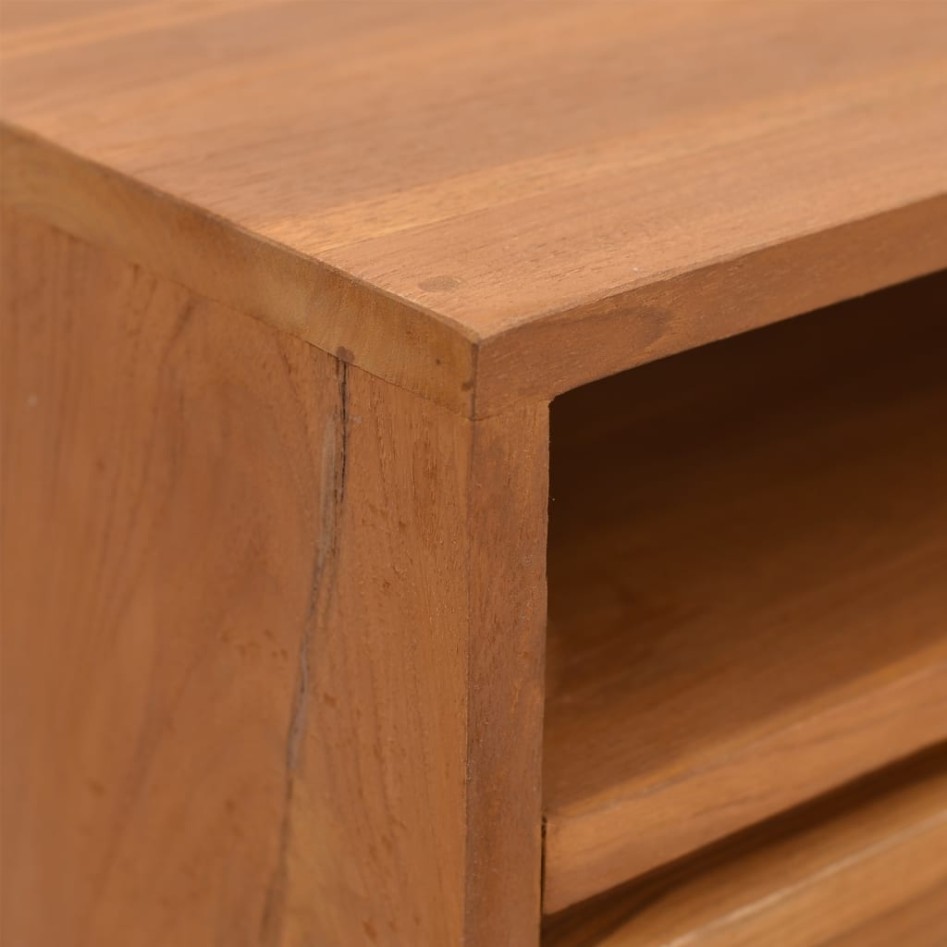 Mesa consola de madera maciza de teca 110x30x79