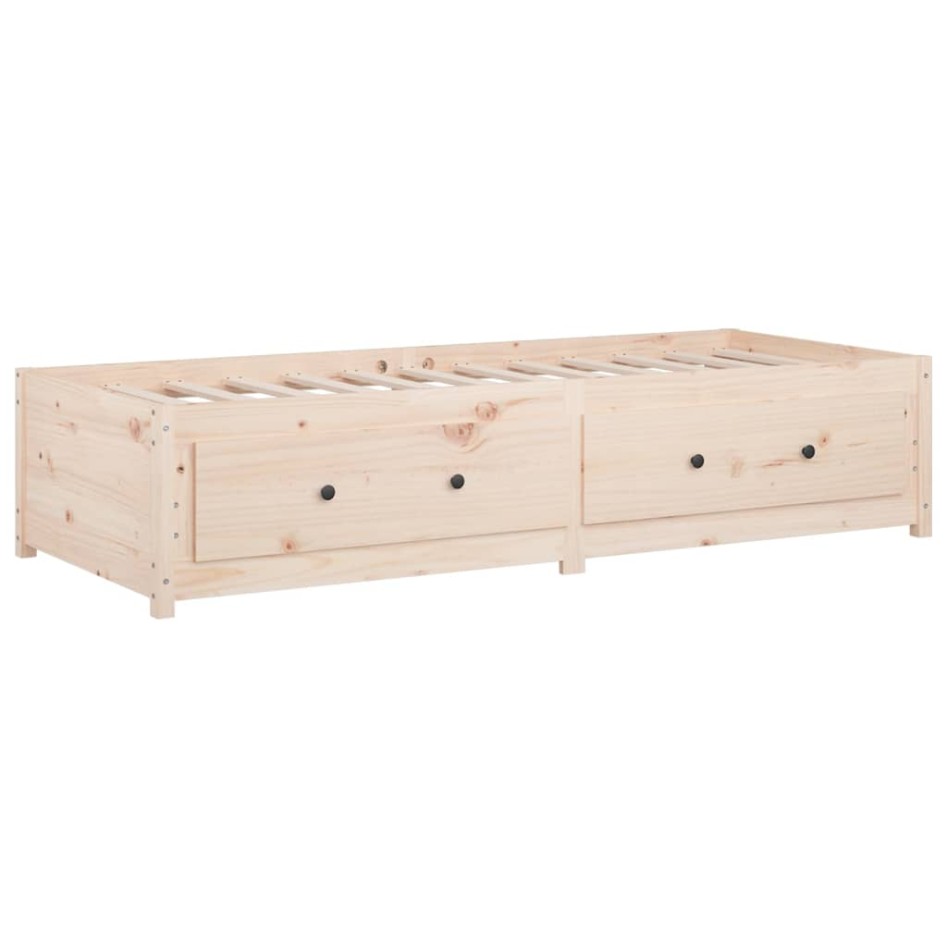 Sofá cama de madera maciza de pino 90x190