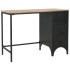 Escritorio con pedestal madera abeto y acero 100x50x76