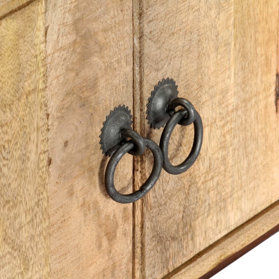 Mueble para TV de madera maciza de mango rugosa 130x30x46