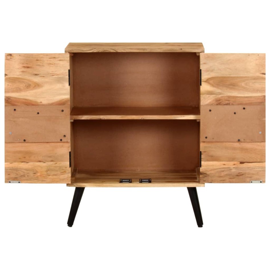 Aparador de madera maciza de acacia 57x34x75
