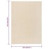 Alfombra de pelo corto crema 240x340