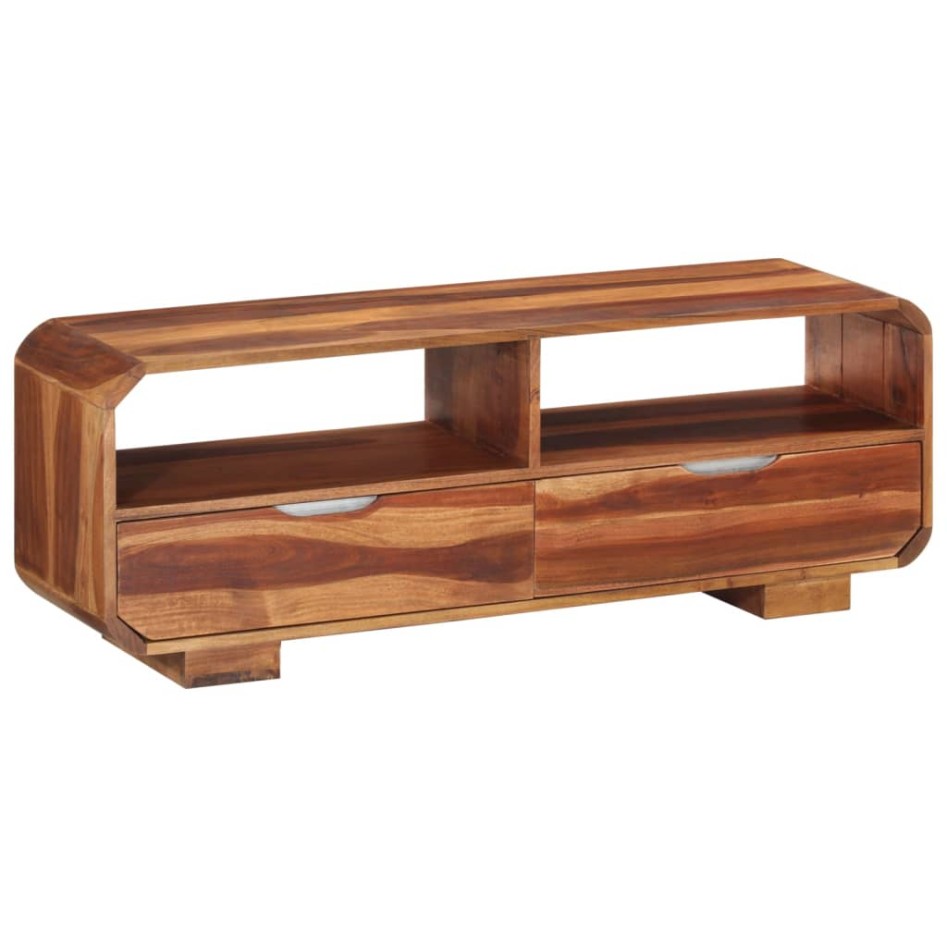 Mueble de TV madera maciza de acacia 110x30x40