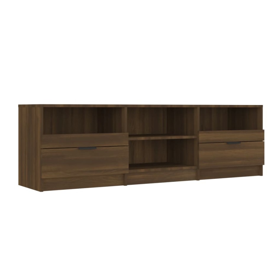 Mueble para TV madera contrachapada roble marrón 150x33,5x45