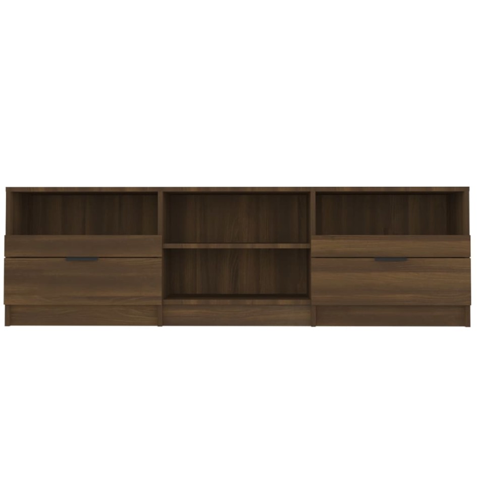 Mueble para TV madera contrachapada roble marrón 150x33,5x45