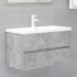 Juego de muebles de baño madera de ingeniería gris