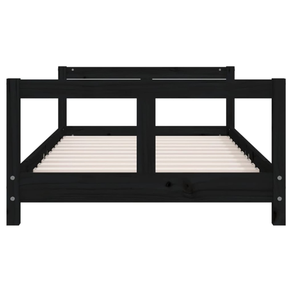 Estructura de cama para niños madera de pino negro 80x160