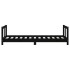 Estructura de cama para niños madera de pino negro 80x160