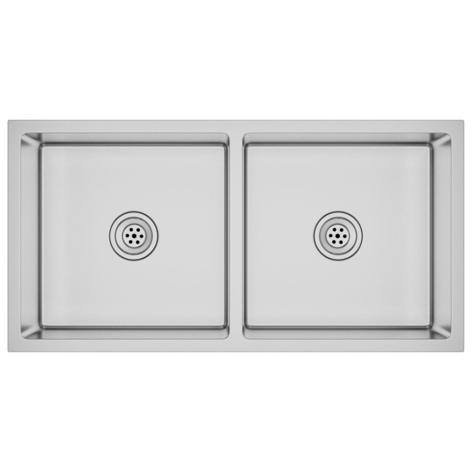 Fregadero de cocina hecho a mano acero