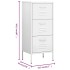 Armario de almacenamiento acero blanco 42,5x35x101,5