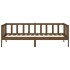 Sofá cama de madera maciza de pino marrón miel 80x200